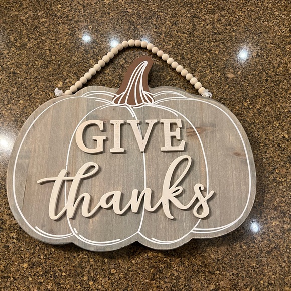 Give thanks wall decor - Picture 1 of 2